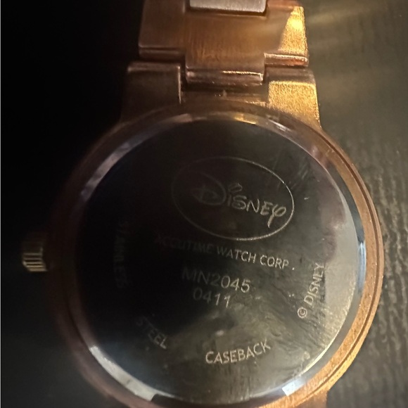 Disney Minnie Mouse Rose Gold tone Stainless Steel Watch - Picture 4 of 5